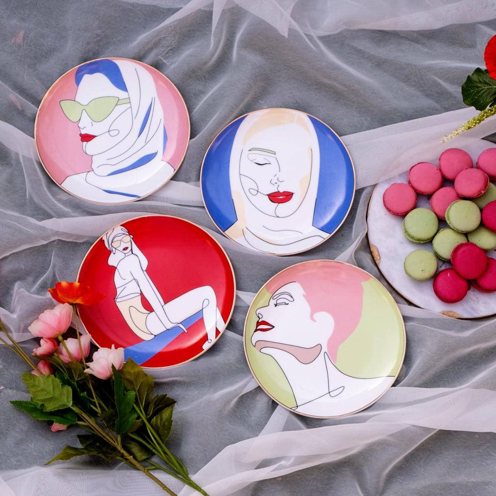 Stylish Colourful Plates | Athena ware | Interior Boulevard